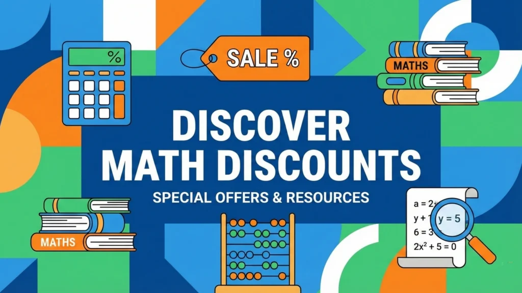 Discount formula in maths showing marked price vs selling price with examples