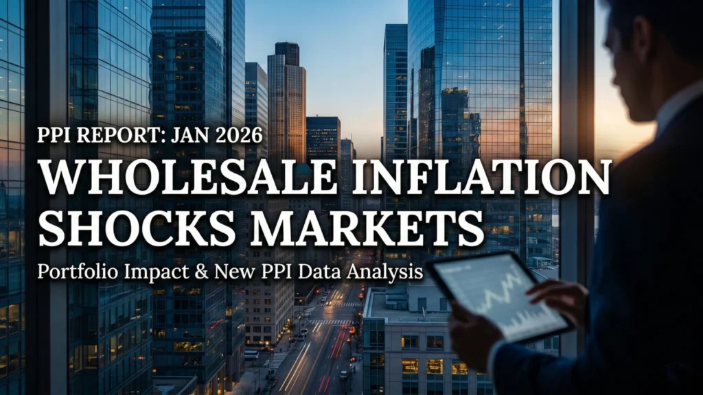 A financial report showing the January 2026 PPI Report spike in wholesale service costs compared to previous PPI data.
